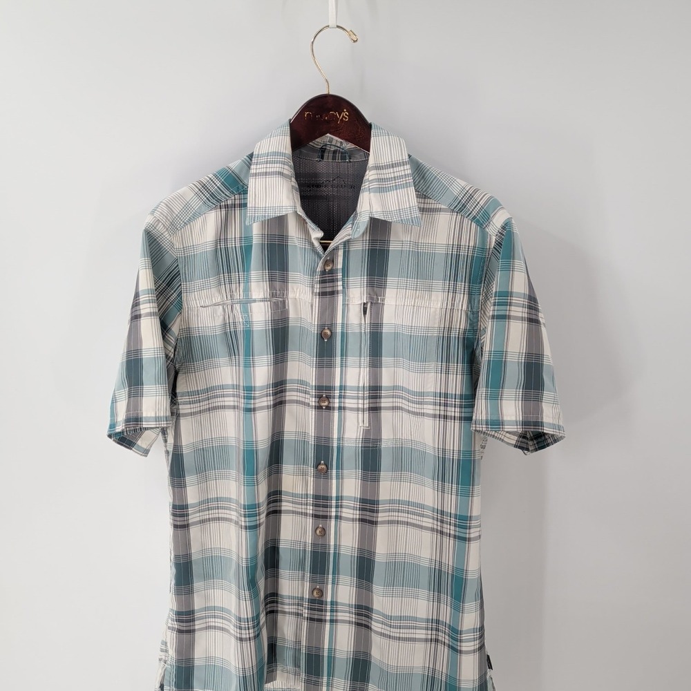 Vintage Eddie Bauer Checked Outdoor‎ Button-Up Fishing Shirt Multicolor Size M